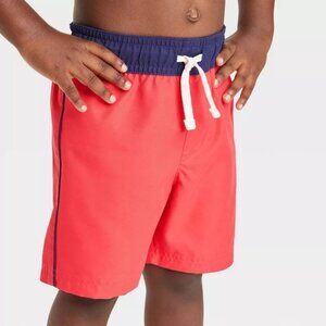 Cat & Jack Toddler Boys Swim Shorts Red Size 2T